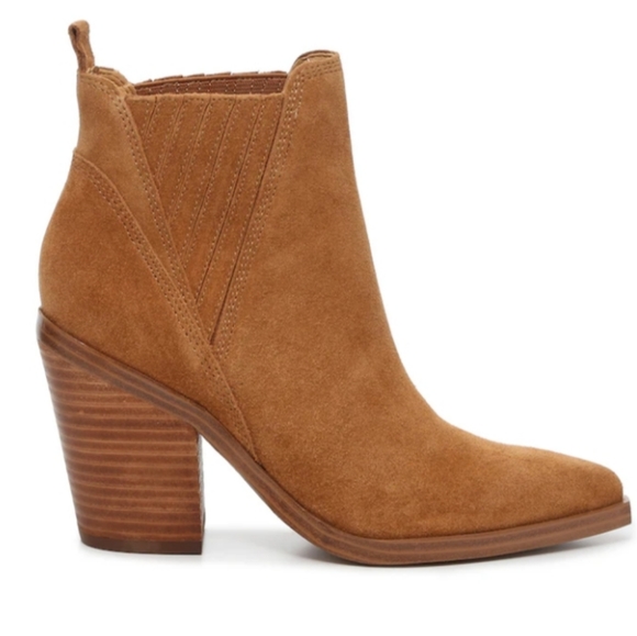 NEW Marc Fisher LTD Gadri Bootie Suede Natural Size 9M     3059 - Picture 5 of 16